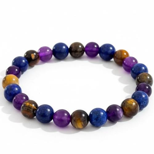 Pulsera de Piedras Preciosas, Joyería & unisexo & diferentes estilos para la opción, más colores para la opción, longitud:aproximado 19 cm, Vendido por Sarta