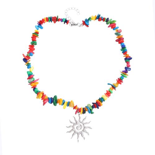 Collar de Piedras Preciosas, con acero inoxidable, con 5cm extender cadena, Irregular, chapado, Joyería & para mujer, más colores para la opción, longitud:aproximado 40 cm, Vendido por Sarta