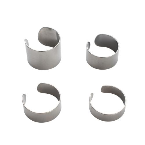 Edelstahl Fingerring Einstellung, 316 Edelstahl, DIY & verschiedene Größen vorhanden, originale Farbe, Innendurchmesser:ca. 18mm, verkauft von PC