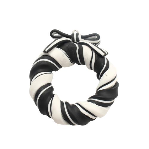 Polymer Ton Schmuck Anhänger, DIY, 60.7x54.8mm, verkauft von PC