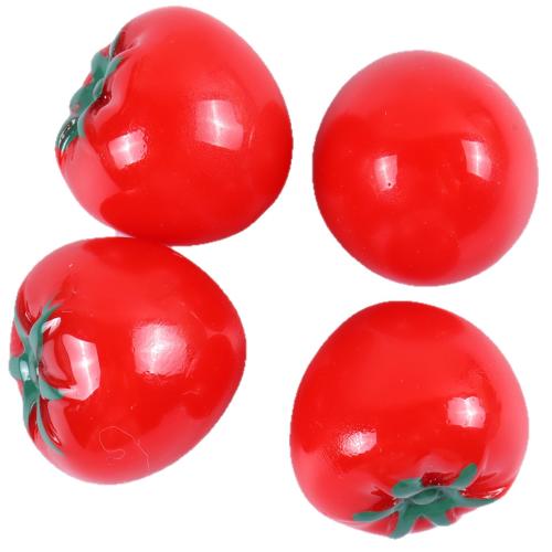 Harz Perlen Schmuck, Tomate, DIY & Emaille, rot, 21.9x19.4mm, verkauft von PC