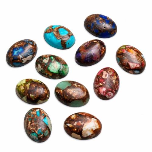 Impression Jaspis flache Hinterseite Cabochon, oval, poliert, DIY & verschiedene Größen vorhanden, keine, verkauft von PC
