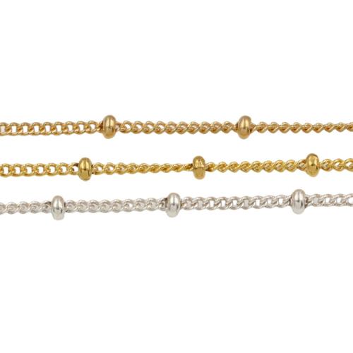 Gold Gefüllt Kette, gold-gefüllt, mit 925er Sterling Silber, DIY, keine, 1.2mm, verkauft von m