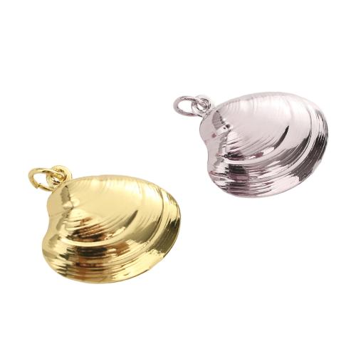Tierische Messing Anhänger, Schale, plattiert, DIY, keine, 19.3x19.3x7.6mm, Bohrung:ca. 3.5mm, verkauft von PC