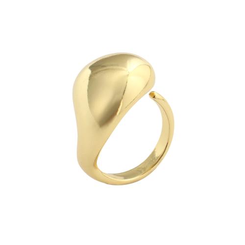 Messing Manschette Fingerring, vergoldet, Modeschmuck & für Frau, 21.5x15.5mm, Innendurchmesser:ca. 17mm, verkauft von PC