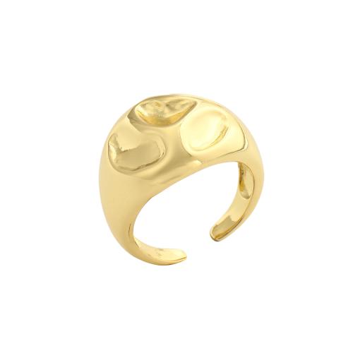 Messing Manschette Fingerring, vergoldet, Modeschmuck & für Frau, 23x18.2mm, Innendurchmesser:ca. 17mm, verkauft von PC