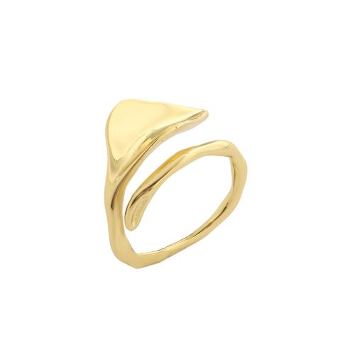 Messing Manschette Fingerring, vergoldet, Modeschmuck & für Frau, 22.5x12.3mm, Innendurchmesser:ca. 18.5mm, verkauft von PC
