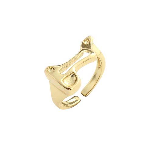 Messing Manschette Fingerring, vergoldet, Modeschmuck & für Frau, 20.5x10.7mm, Innendurchmesser:ca. 16.5mm, verkauft von PC