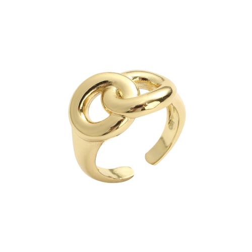 Messing Manschette Fingerring, vergoldet, Modeschmuck & für Frau, 22.4x12.4mm, Innendurchmesser:ca. 19.4mm, verkauft von PC