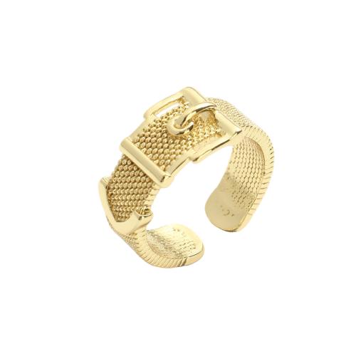 Messing Manschette Fingerring, vergoldet, Modeschmuck & für Frau, 20.2x9.4mm, Innendurchmesser:ca. 16.8mm, verkauft von PC