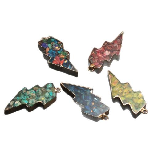 Colgantes de jaspe imperial, Jaspe Impresión, Símbolo del rayo, pulido, Bricolaje & diverso tamaño para la opción, más colores para la opción, Vendido por UD