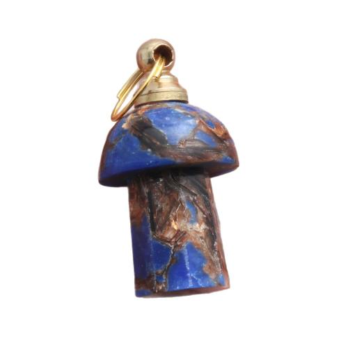 Colgantes de jaspe imperial, Jaspe Impresión, champiñon, pulido, Bricolaje, más colores para la opción, 38x21x13mm, Vendido por UD