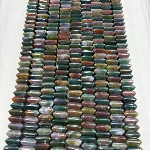Perle agate indienne naturelle , Motif géométrique, DIY & lisse, plus de couleurs à choisir Environ 38 cm, Vendu par brin[
