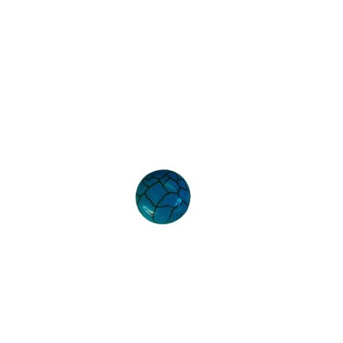Cabochons en pierres précieuses, turquoise synthétique, Rond, poli, DIY & normes différentes pour le choix, plus de couleurs à choisir, Vendu par PC