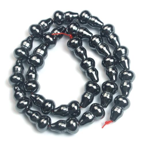 Non Magnetic Hematite Beads, Calabash, DIY, black Approx 2mm, Approx [