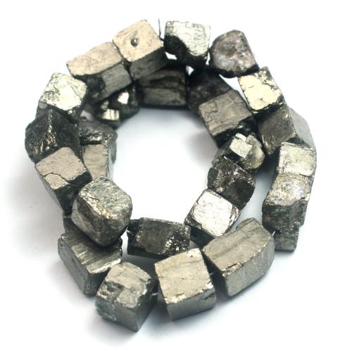 Perles de pierre gemme unique, Chalcopyrite, cadre, DIY, beads size 10-12mm Environ 1mm, Vendu par PC