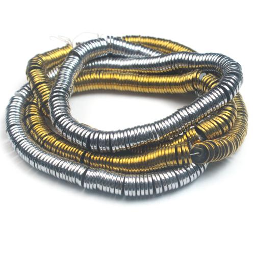 Perles hématite non-magnétique, hématite non magnétique, Plat rond, Placage, DIY & normes différentes pour le choix, plus de couleurs à choisir, thickness 1mm Environ 0.8-1mm, Vendu par brin