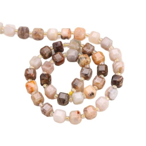 Perle Agate bambou naturel, cadre, poli, DIY & normes différentes pour le choix & facettes Environ 38 cm, Vendu par brin[