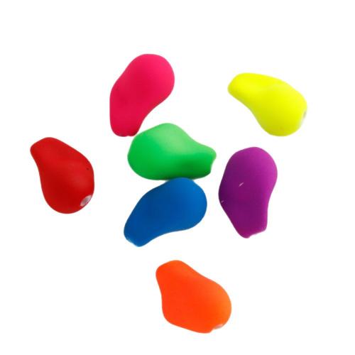 Perles acryliques dépolies, Acrylique, vernis au four, DIY & fluorescent & mat & givré, plus de couleurs à choisir Vendu par lot[