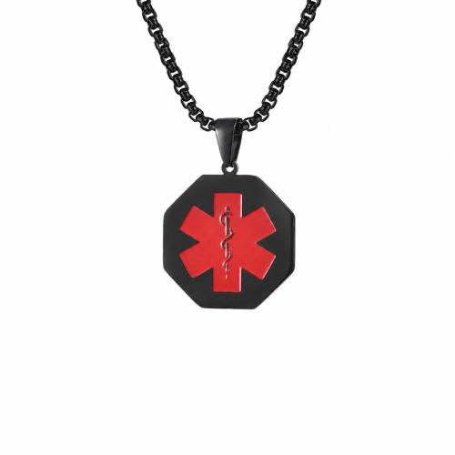Pendentifs en acier inoxydable émail, Acier inoxydable 304, octogone, Placage, DIY, plus de couleurs à choisir Vendu par PC[