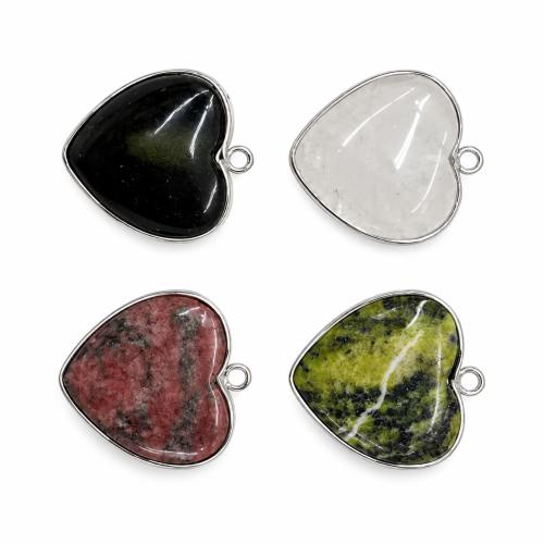 Lace Agate Pendants, Heart, DIY Approx 2.5mm [