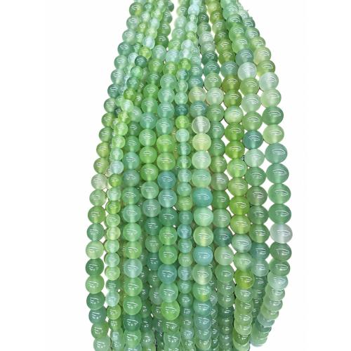 Abalorios de Ágata, Esférico, Bricolaje & diverso tamaño para la opción, longitud:aproximado 38 cm, Vendido por Sarta[