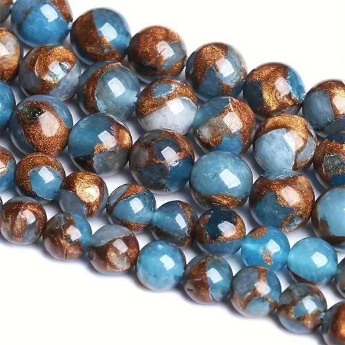 Perles de pierre gemme unique, Gemme synthétique, Rond, DIY & normes différentes pour le choix Environ 38 cm, Vendu par brin