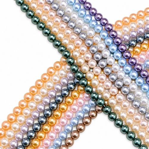 Peties perles de la mer du sud, Shell Pearl, Rond, DIY, plus de couleurs à choisir, 8mm Environ 38 cm, Vendu par brin[