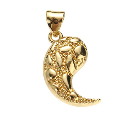 Bijoux pendentifs en laiton, Plaqué d'or, DIY Environ Vendu par PC[