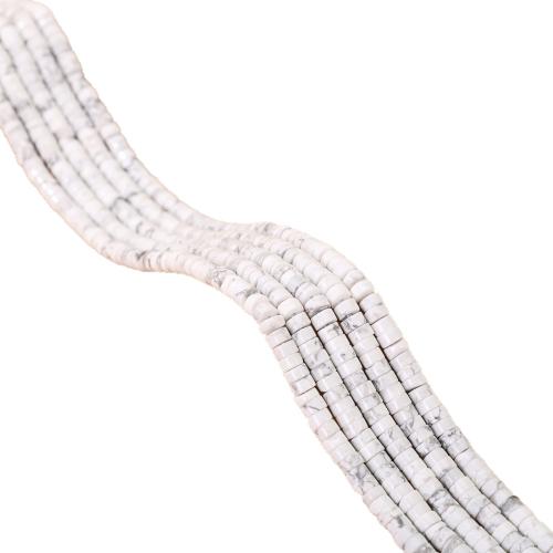 Perles de pierre gemme unique, Magnésite, Plat rond, poli, DIY Environ 38 cm, Vendu par brin
