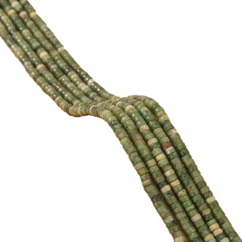 Perles de pierre gemme unique, Jade du Sud, Plat rond, poli, DIY Environ 38 cm, Vendu par brin