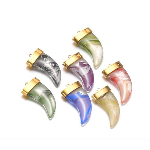 ガラスペンダント, 304ステンレススチール, とともに ガラス, ゴールドメッキ, DIY, 無色 4パソコン/バッグ, 売り手 バッグ