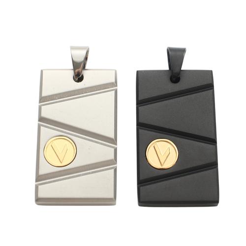 Stainless Steel Tag Charm, 304 Stainless Steel, plated, DIY 