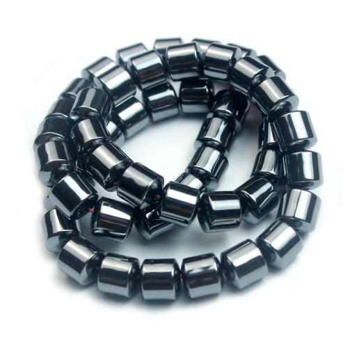 Perles hématite non-magnétique, hématite non magnétique, tambour, poli, DIY & normes différentes pour le choix Environ 0.8-1mm, Vendu par brin