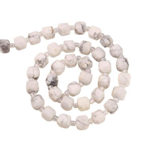 Perles de pierre gemme unique, Magnésite, cadre, poli, DIY & normes différentes pour le choix & facettes Environ 38 cm, Vendu par brin