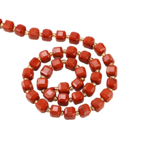 Perles Jaspe rouge, cadre, poli, DIY & normes différentes pour le choix & facettes Environ 38 cm, Vendu par brin
