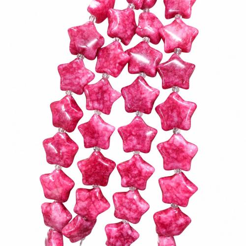 Perles de pierre gemme unique, étoile, DIY, plus de couleurs à choisir, size 15-16mm Vendu par brin