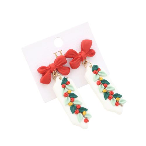 Polymer Clay Drop Earring, fashion jewelry & for woman 
