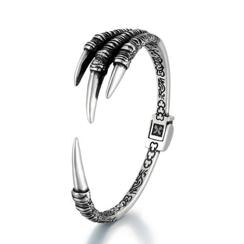 Titane bracelet en acier et bracelet, Acier titane, Finition antique, bijoux de mode & pour homme, couleur originale, 65mm, Vendu par PC[