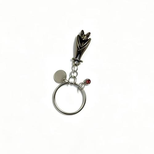 bijoux de porte-clés en Alliage de zinc, avec fer, Chauve-souris, style différent d'emballage pour le choix Vendu par PC[