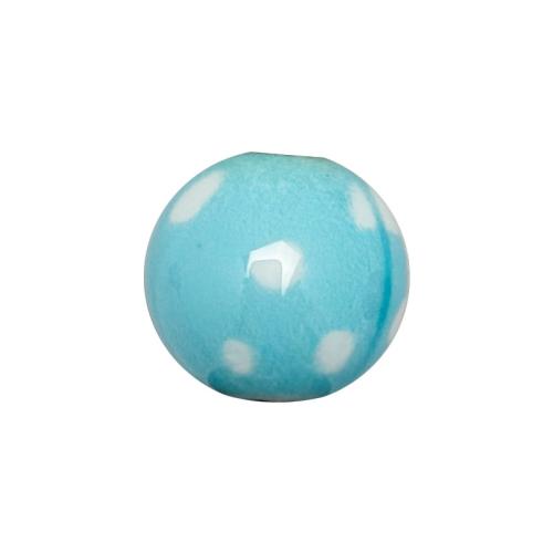 アクリルビーズ-プリント, アクリル, ラウンド形, 水玉 & DIY, 無色, 12mm, 穴:約 3mm, 売り手 パソコン[