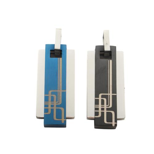 Stainless Steel Pendants, 304 Stainless Steel, Geometrical Pattern, plated, DIY 