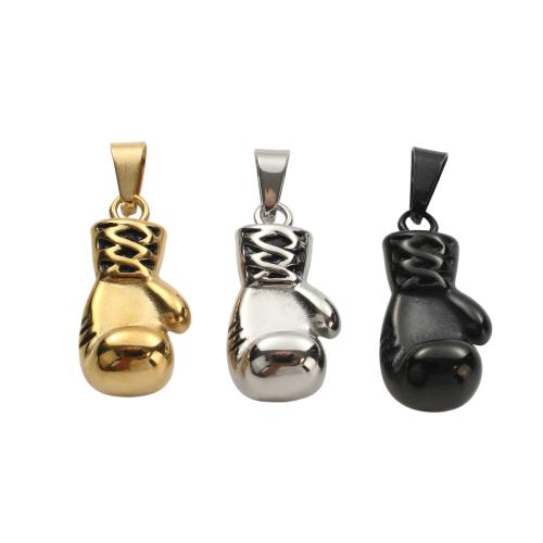 Stainless Steel Pendants, 304 Stainless Steel, Boxing Glove, plated, DIY 