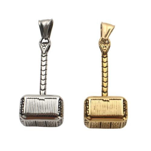 Stainless Steel Pendants, 304 Stainless Steel, hammer, plated, DIY 