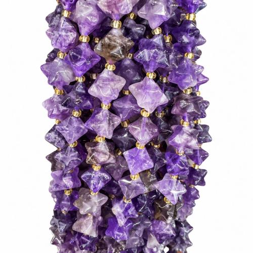 Perles de pierre gemme unique, Hexagram, poli, DIY & différents matériaux pour le choix, 10mm, Environ Vendu par brin