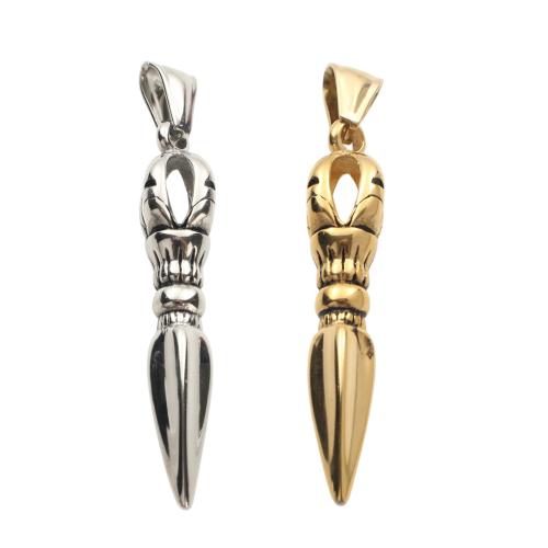 Stainless Steel Pendants, 304 Stainless Steel, Buddhist Vajra, plated, DIY 