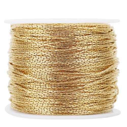 Joyería de cadena de acero inoxidable, acero inoxidable 304, Recubrimiento iónico al vacío, Bricolaje & diverso tamaño para la opción, más colores para la opción, Vendido por m