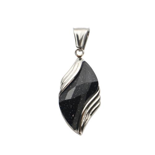 Gemstone Jewelry Pendants, 304 Stainless Steel, with Gemstone, DIY, original color 