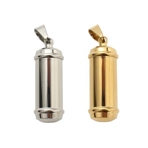 Cinerary Casket Pendant, 304 Stainless Steel, plated, DIY 