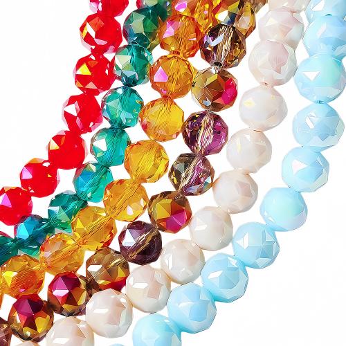 Perles de verre de miracle, Placage de couleur AB, DIY & normes différentes pour le choix & facettes, plus de couleurs à choisir, Vendu par brin[